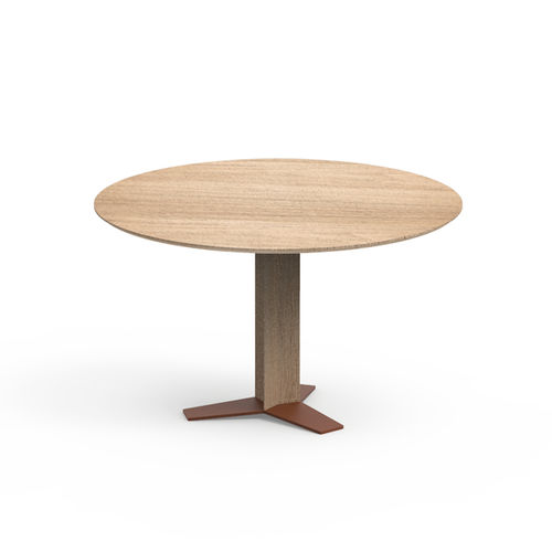 Tavolo contemporaneo - TRI-STAR - CAPDELL - in rovere / con supporto in alluminio / con supporto in acciaio termolaccato