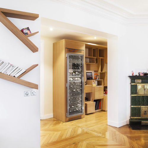 Cantinetta da incasso - FAIDHERBE - PROVINTECH - in acciaio inossidabile / in legno / vetrata