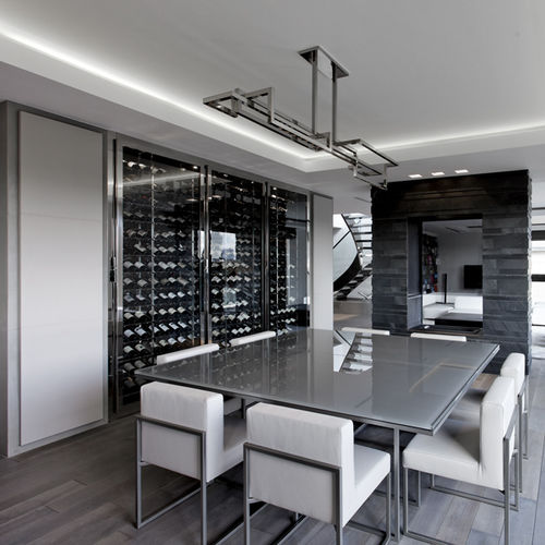 Cantinetta professionale - APPARTEMENT A - PROVINTECH - da incasso / in acciaio inossidabile / vetrata