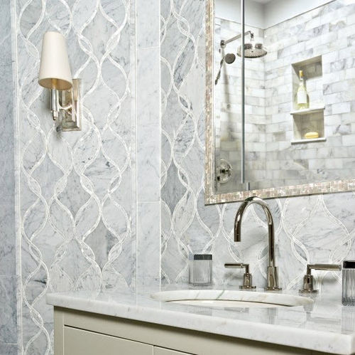 Piastrella in pietra naturale - CLARIDGES - ARTISTIC TILE - levigata / da interno / da parete