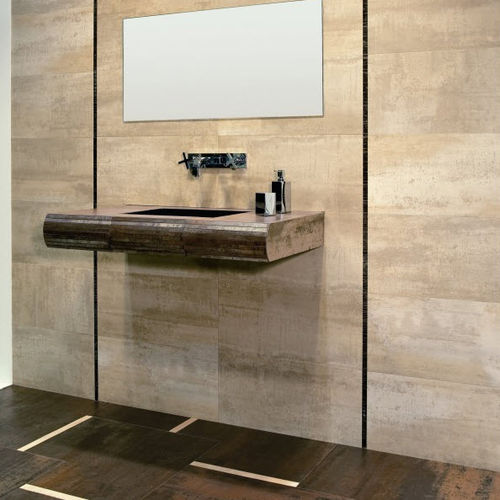 Piastrella in gres porcellanato - NANO CORTEN - ARTISTIC TILE - levigata / da interno / da parete