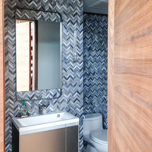 Mosaico in vetro - SWINGIN' CHEVRON - ARTISTIC TILE - lucido / da interno / da parete