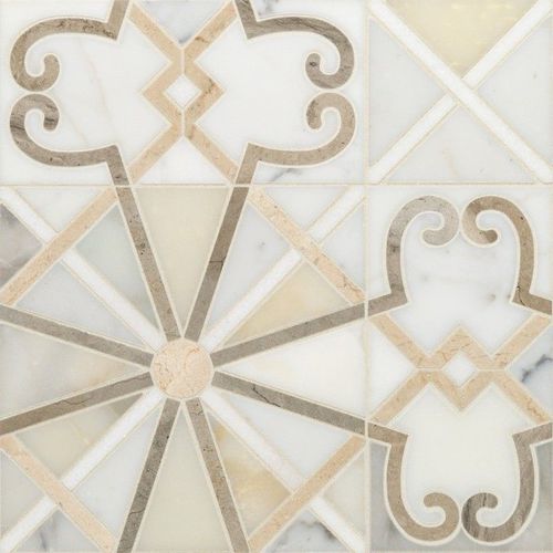 Piastrella in pietra naturale - COLLAGE - ARTISTIC TILE - levigata / da interno / da pavimento