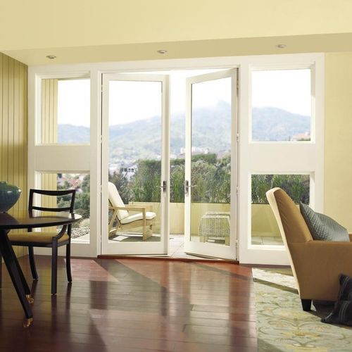 Porta finestra battente - WOOD-ULTREX: OUTSWING  - INTEGRITY - in legno / in fibra di vetro / a doppi vetri