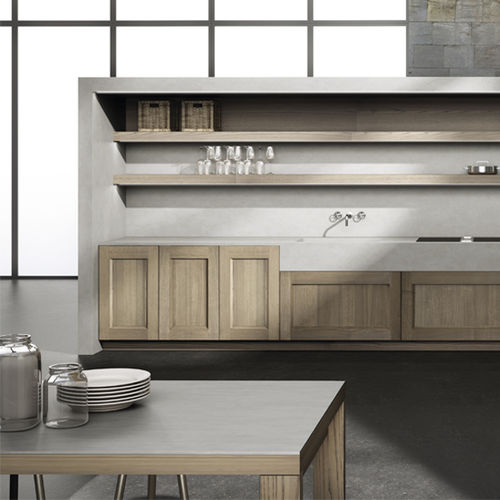 Cucina contemporanea - TIMELESS CASTAÑER FERNOR - MUEBLES DOCA - impiallacciata in legno / in vetro / in pietra