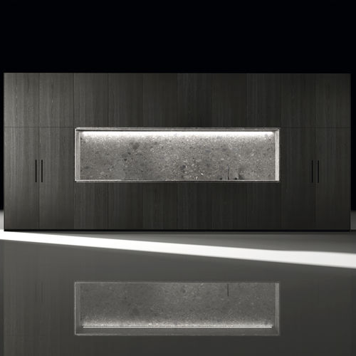 Cucina contemporanea - BARNA TINT OLMO - MUEBLES DOCA - in olmo / in pietra / con impugnature