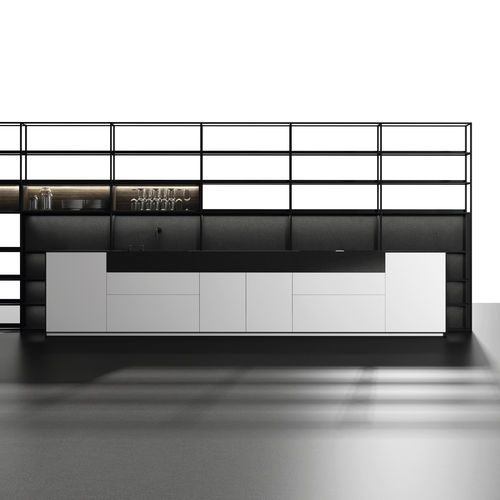 Cucina contemporanea - ALBENS SEDAMAT  - MUEBLES DOCA - in vetro / in laminato / impiallacciata in legno