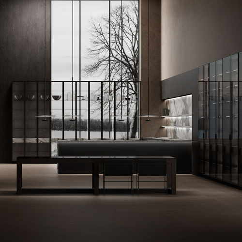 Cucina contemporanea - BAKER - LUXURY STONE - MUEBLES DOCA - in frassino / in vetro / in ceramica
