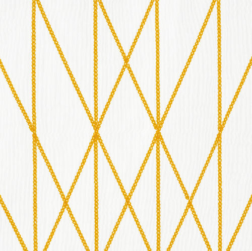 Tessuto per tende - CHAINETTE  - KVADRAT - con motivi geometrici / poliestere FR / lavabile