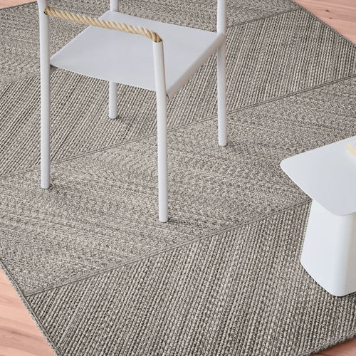 Tappeto contemporaneo - CORDE CHEVRON  - KVADRAT - a righe / in cotone / in lana della Nuova Zelanda