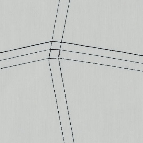 Tessuto per tende - KAJAK - KVADRAT - con motivi geometrici / in cotone / ricamato