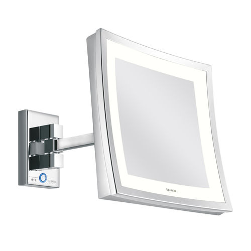 Specchio da bagno a muro - CUBIK T3 - Aliseo - contemporaneo / quadrato / in ottone