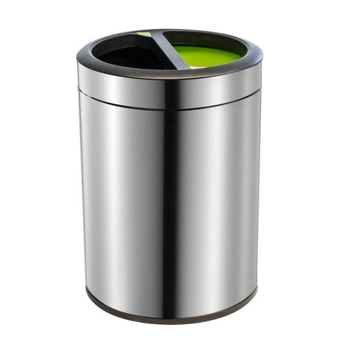 Portarifiuti pubblico - HYGIENEEIMER PRESTIGE - Aliseo - in acciaio inossidabile spazzolato / in plastica / senza coperchio