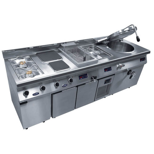 Cucina professionale in acciaio inossidabile - AVEN - CAPIC - modulare / con impugnature