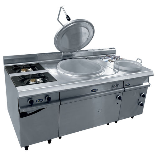 Elemento da cucina ad isola - CHARCUTIER TRAITEUR - CAPIC - con zona di cottura frontale