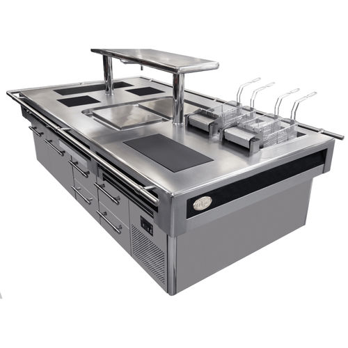 Cucina professionale in acciaio inossidabile - ELITE - CAPIC - modulare / con impugnature