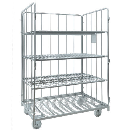 Carrello portabiancheria - SHELF - GIRBAU - contract / in acciaio inossidabile