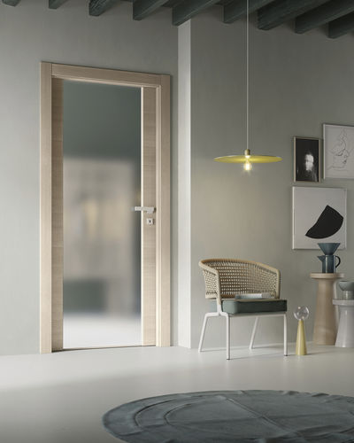 Porta da interno - NO-LIMITS : TIVIA 1VST - GIDEA - in vetro / in laminato / battente