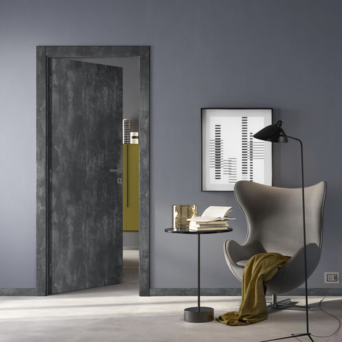 Porta da interno - NO-LIMITS : LON 1L - GIDEA - in laminato / battente / contemporanea