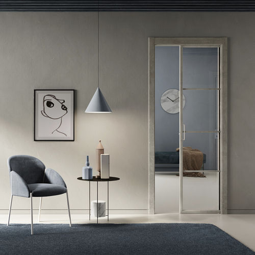 Porta da interno - NO-LIMITS : VIPIA 3P2LIST &amp; VIVIA 3V2LIST - GIDEA - in laminato / battente / contemporanea