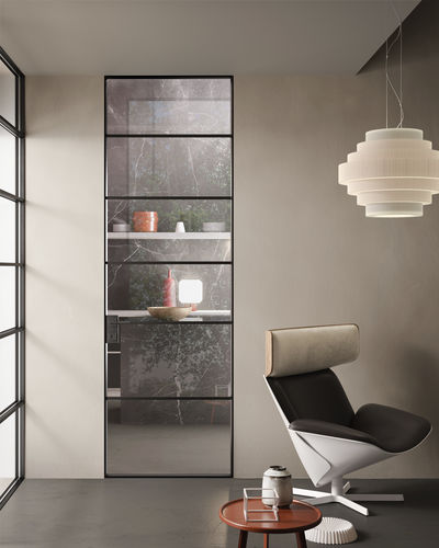 Porta da interno - G-LIKE LINE - GIDEA - in vetro / battente / contemporanea