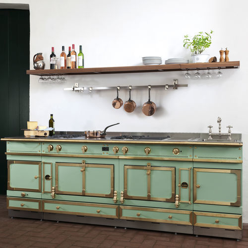 Blocco cottura a gas - LE CH&Acirc;TEAU 165 - LA CORNUE - elettrico / con doppia alimentazione / 6 fuochi