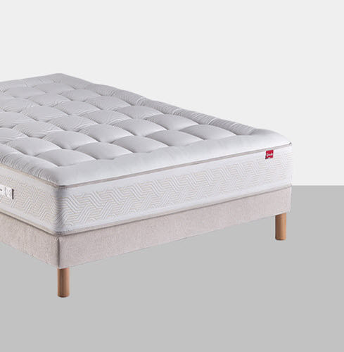 Materasso matrimoniale - CHAILLOT - Epeda - a molle insacchettate / 140x190 cm / bianco