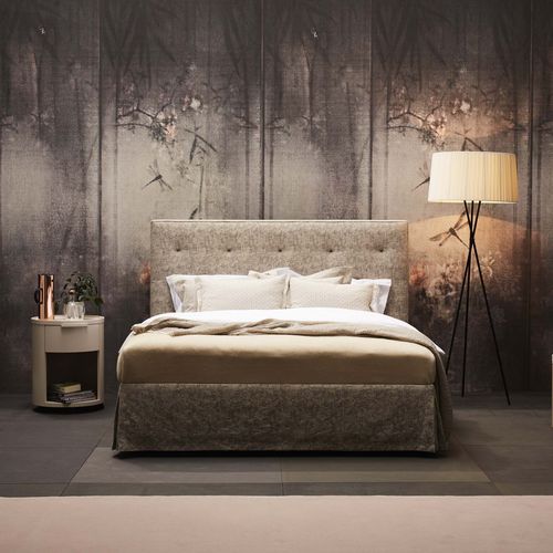 Letto matrimoniale - GALA 28-S-OPAL - SCHRAMM - contemporaneo / imbottito / con testiera