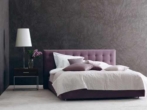Letto matrimoniale - GALA 28-M + CHANGE - SCHRAMM - contemporaneo / imbottito / in tessuto
