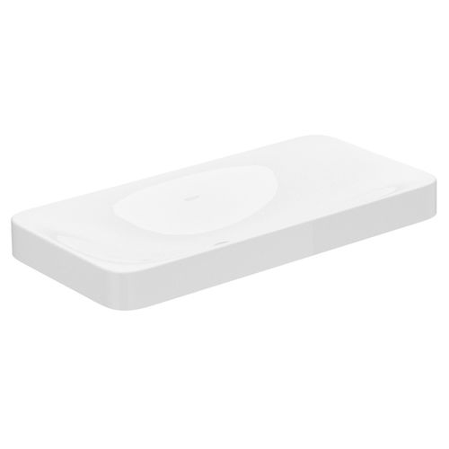 Lavabo da incasso - 31580 - KEUCO - in ceramica / con piano integrato / rettangolare