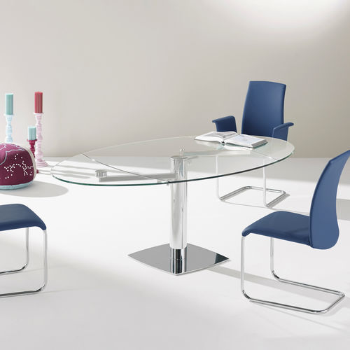 Tavolo da pranzo contemporaneo - TITAN - DRAENERT - in MDF / in vetro / in marmo