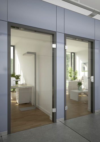 Porta da interno - OFFICE - SPRINZ - in vetro / battente / vetrata