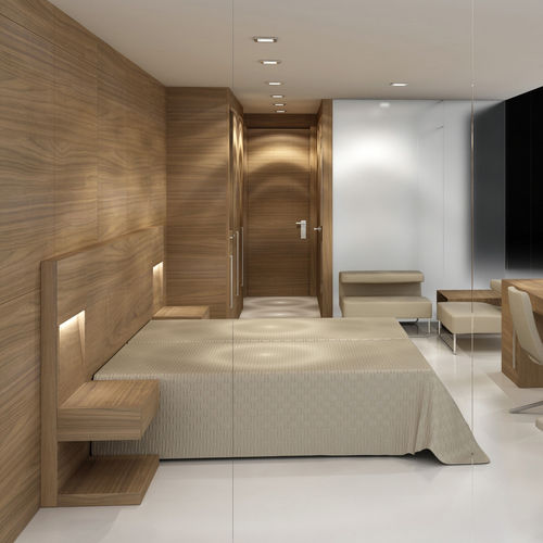 Camera d'hotel contemporanea - CH6 - CARRE furniture