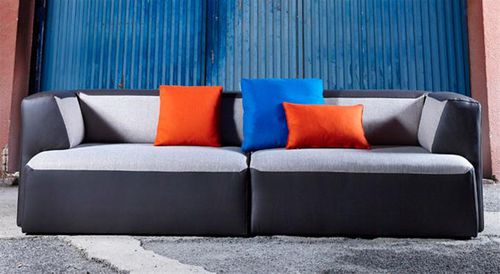 Divano modulare - CAYMAN - GRASSOLER - contemporaneo / in tessuto / multicolore