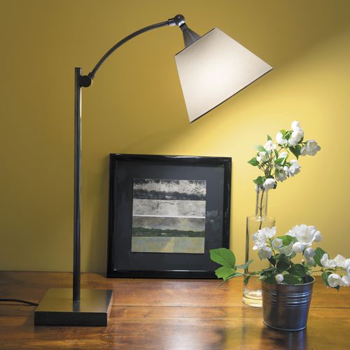 Lampada per ufficio - L116 - CASADISAGNE - in ottone / in cotone / contemporanea