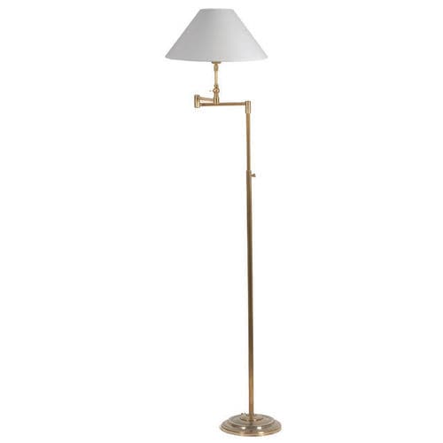 Lampada da terra - LD35 - CASADISAGNE - in ottone / in cotone / classica