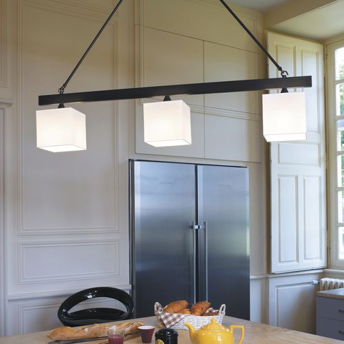 Lampadario classico - S14 - CASADISAGNE - in ottone / in cotone / contract