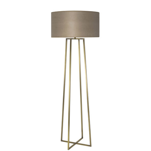 Lampada da terra - LD76 - CASADISAGNE - in ottone / in cotone / classica