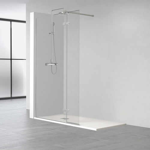 Parete doccia fissa - GA-240 - PROFILTEK - d'angolo / in vetro temprato / su misura