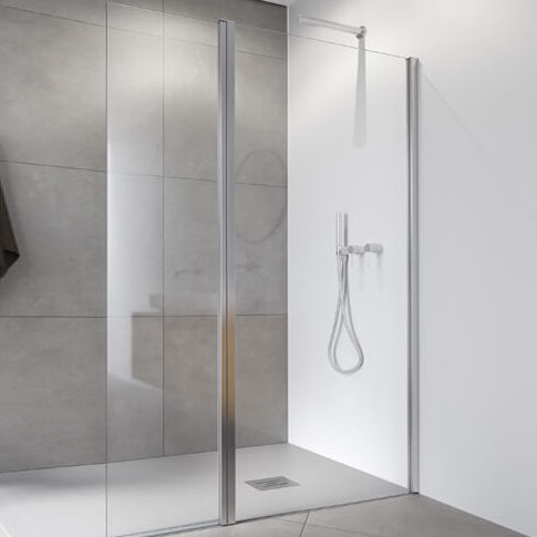 Parete doccia fissa - HADA PLUS 240 - PROFILTEK - d'angolo / in vetro temprato / su misura