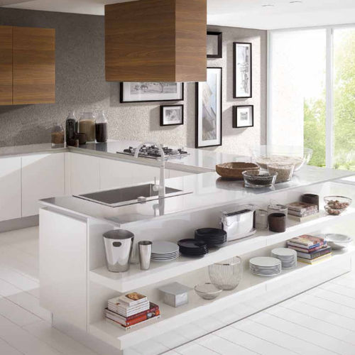 Cucina contemporanea - B50 - BERLONI - in laminato / a U / senza maniglie
