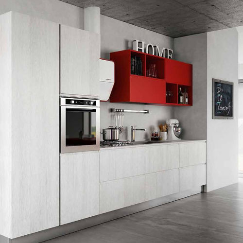 Cucina contemporanea - BRERA - BERLONI - in melaminico / senza maniglie