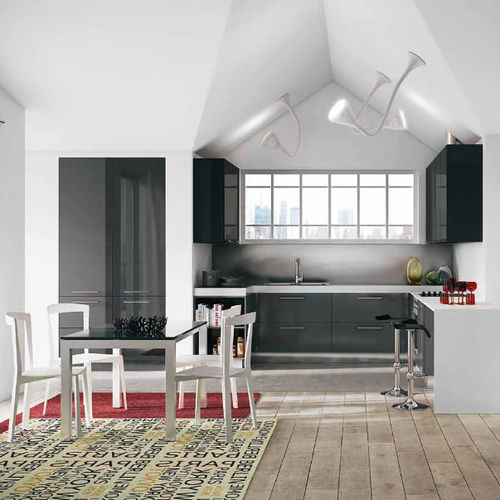 Cucina contemporanea - PLAN - BERLONI - in laminato / a U / con impugnature