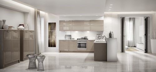 Cucina classica - OLYMPIA - BERLONI - in legno / a L / con impugnature