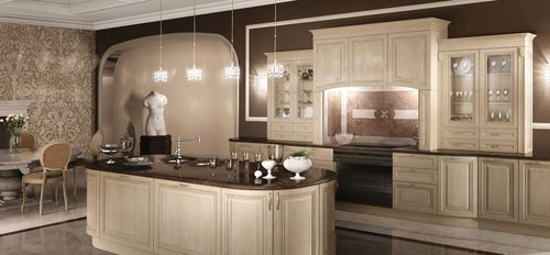 Cucina classica - FLORENCE - BERLONI - in legno / con isola / con impugnature