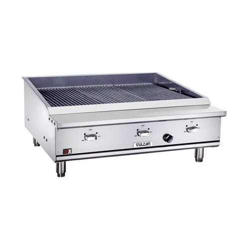Grill a gas - VTEC SERIES - VULCAN - da bancone / professionale / in acciaio inossidabile