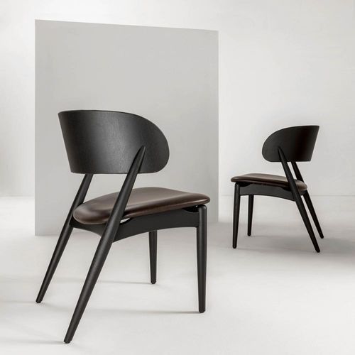 Sedia contemporanea - LV 105  - LAURAMERONI - da interno / in tessuto / in velluto