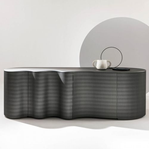 Credenza contemporanea - Infinity - LAURAMERONI - in legno dipinto / con cassetti / con ante battenti
