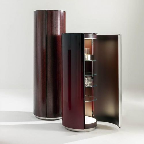 Credenza con alzata contemporanea - Tango  - LAURAMERONI - in legno / in vetro / in acciaio