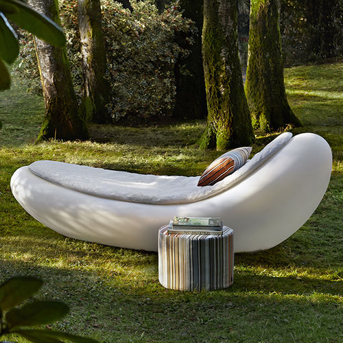 Tessuto da tappezzeria - PASSION FLOWER - MISSONI HOME - a righe / per esterni / con motivo stampato